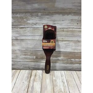 Wav Enforcer Boar Wave Brush 552 Firm Bristles Long Handle Brown Wood New